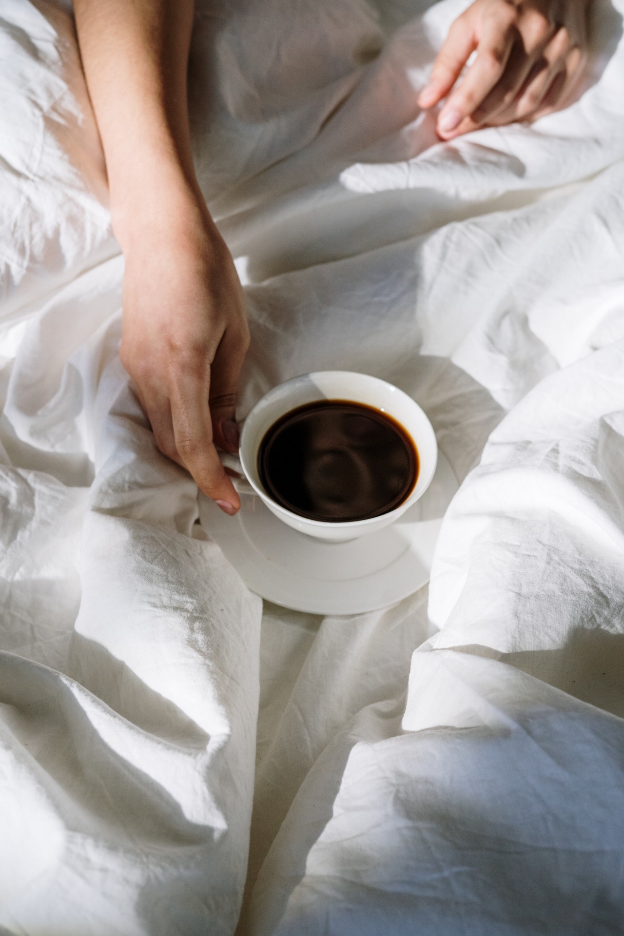 Bettwäsche wechseln Kaffeefleck